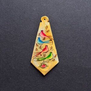 Hand Painted Mother of Pearl Pendent